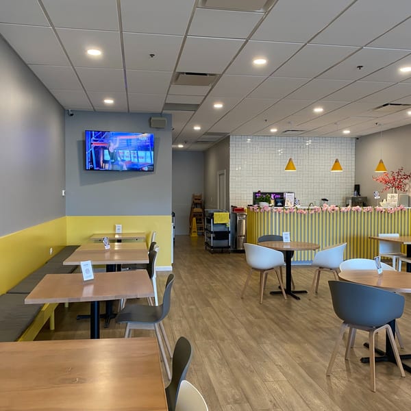 Pho Bowl dining room interior in Alexandria