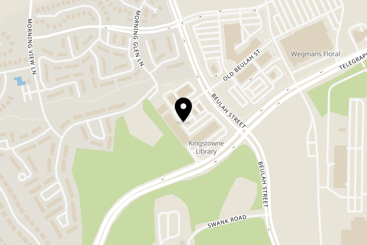 Map showing the location of Pho Bowl on 6406 Landsdowne Centre Dr in Alexandria